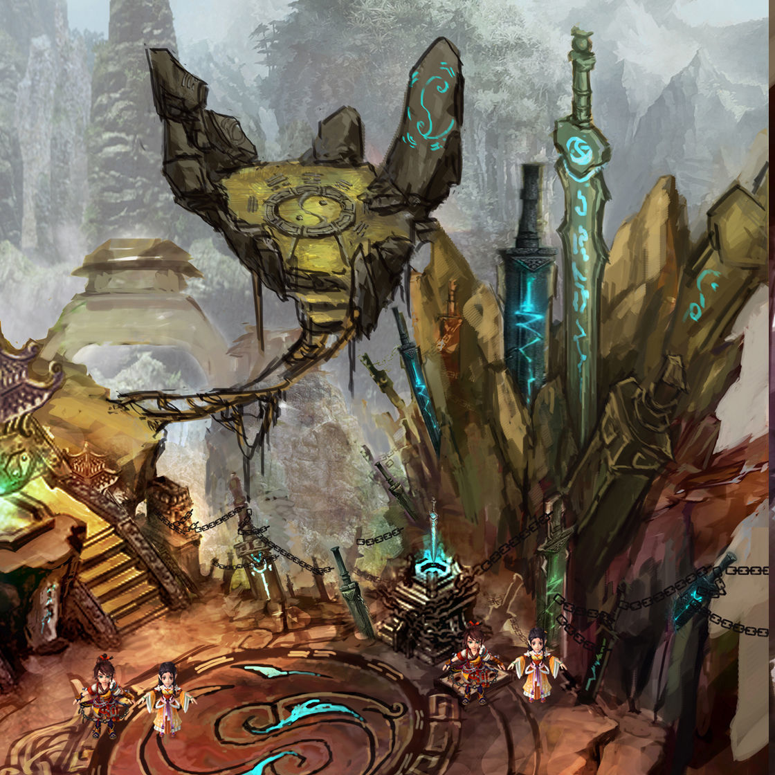 Quanzhenjian - Jianzu 3D model_2