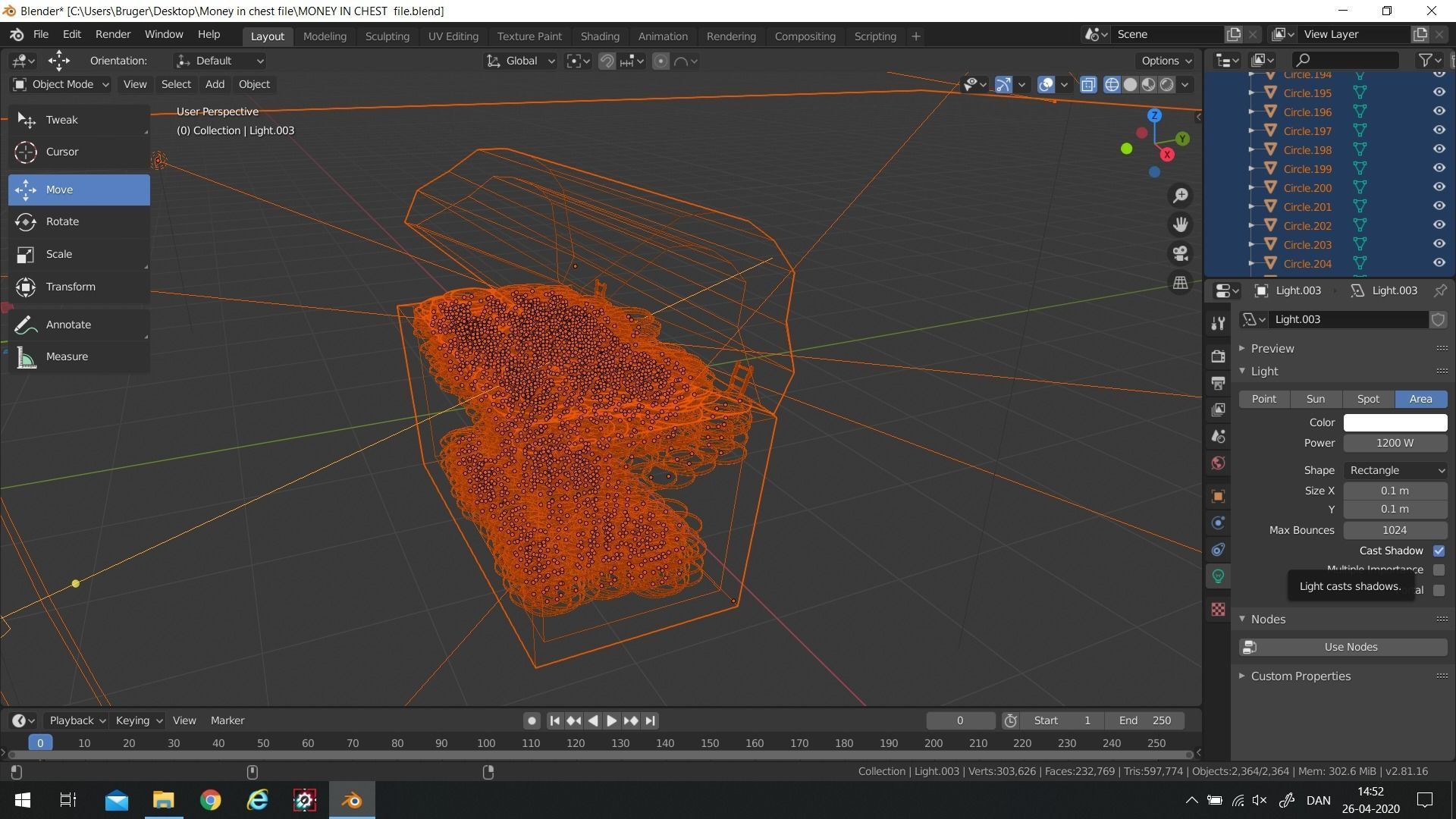 Chest With Gold Coins 3D model_4