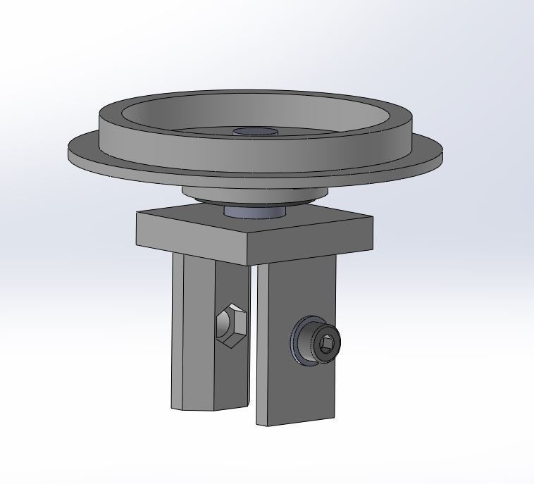 Simple and fast Spool holder 3D print model_9