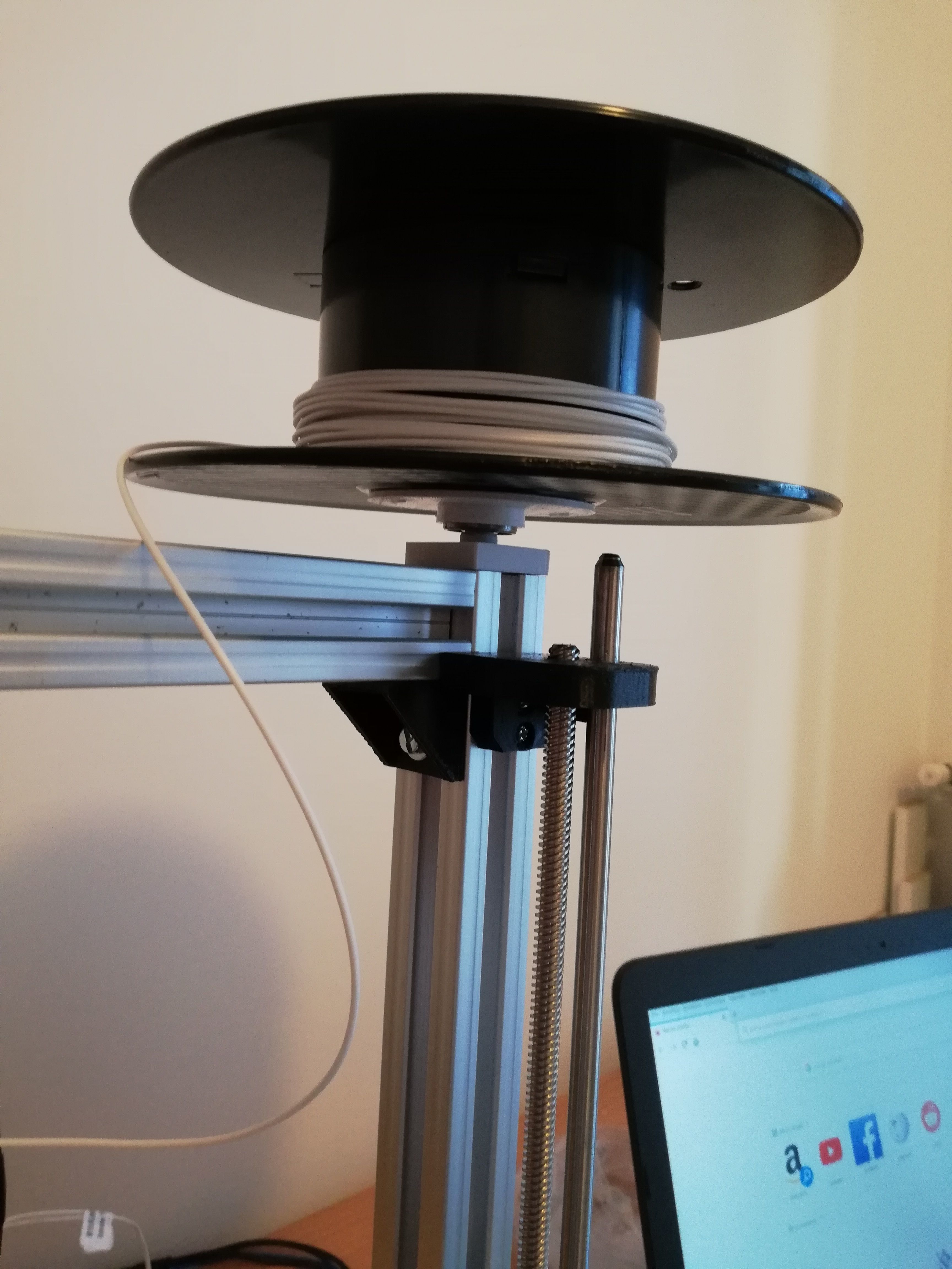 Simple and fast Spool holder 3D print model_3