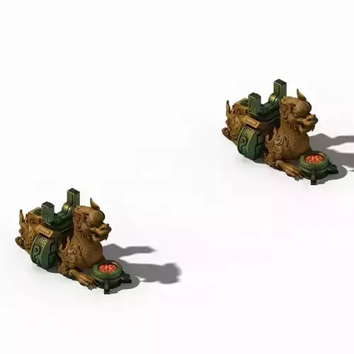 Quanzhen teach - stone lions