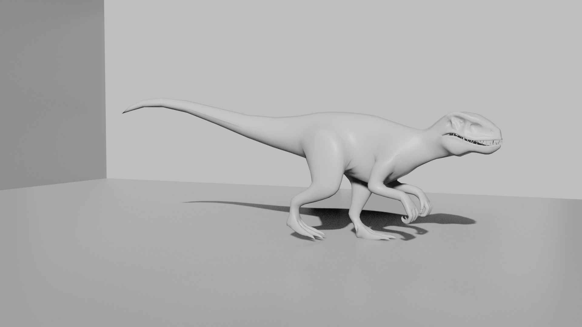 Raptor Animation 3D model_1