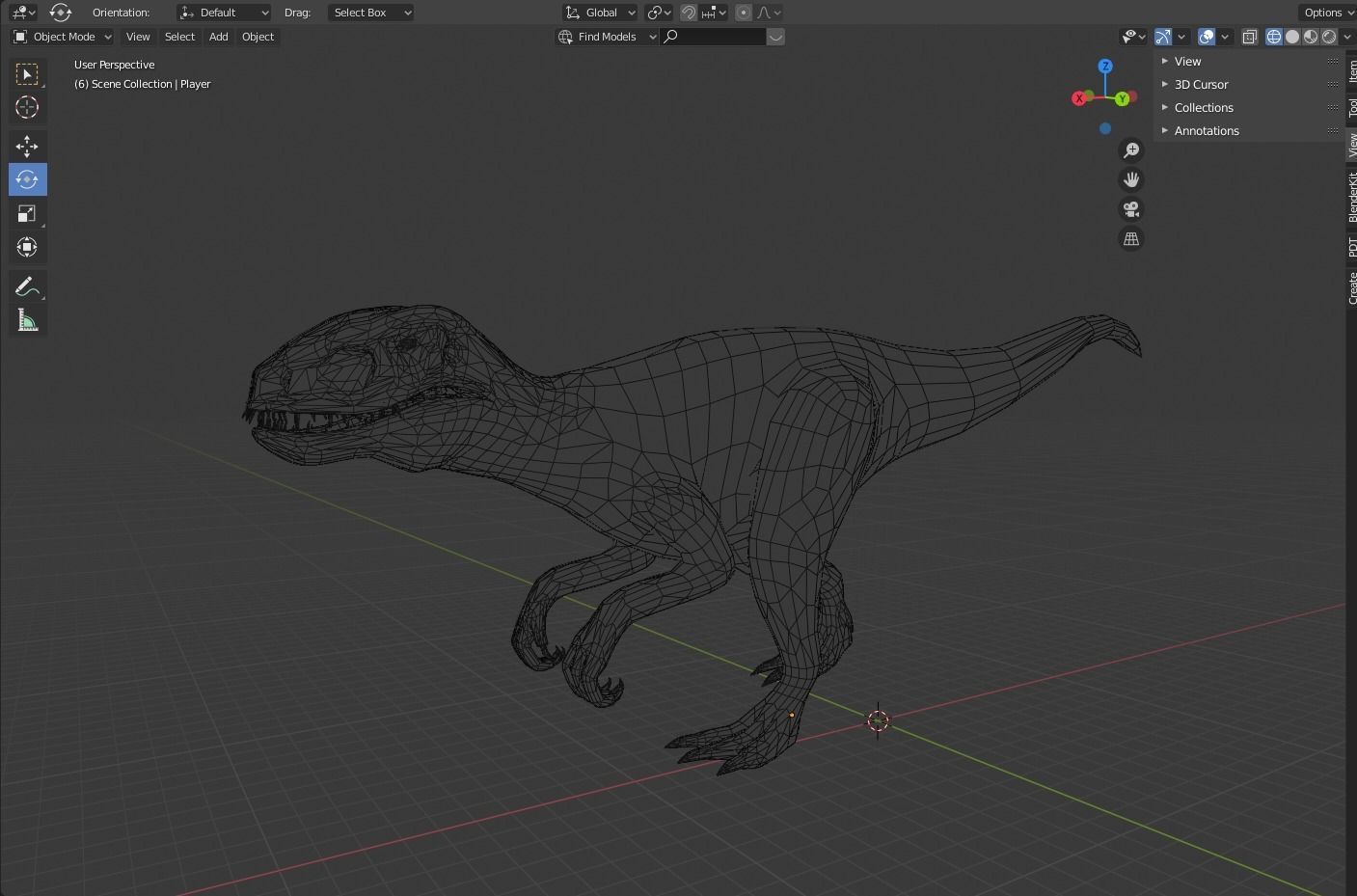 Raptor Animation 3D model_5