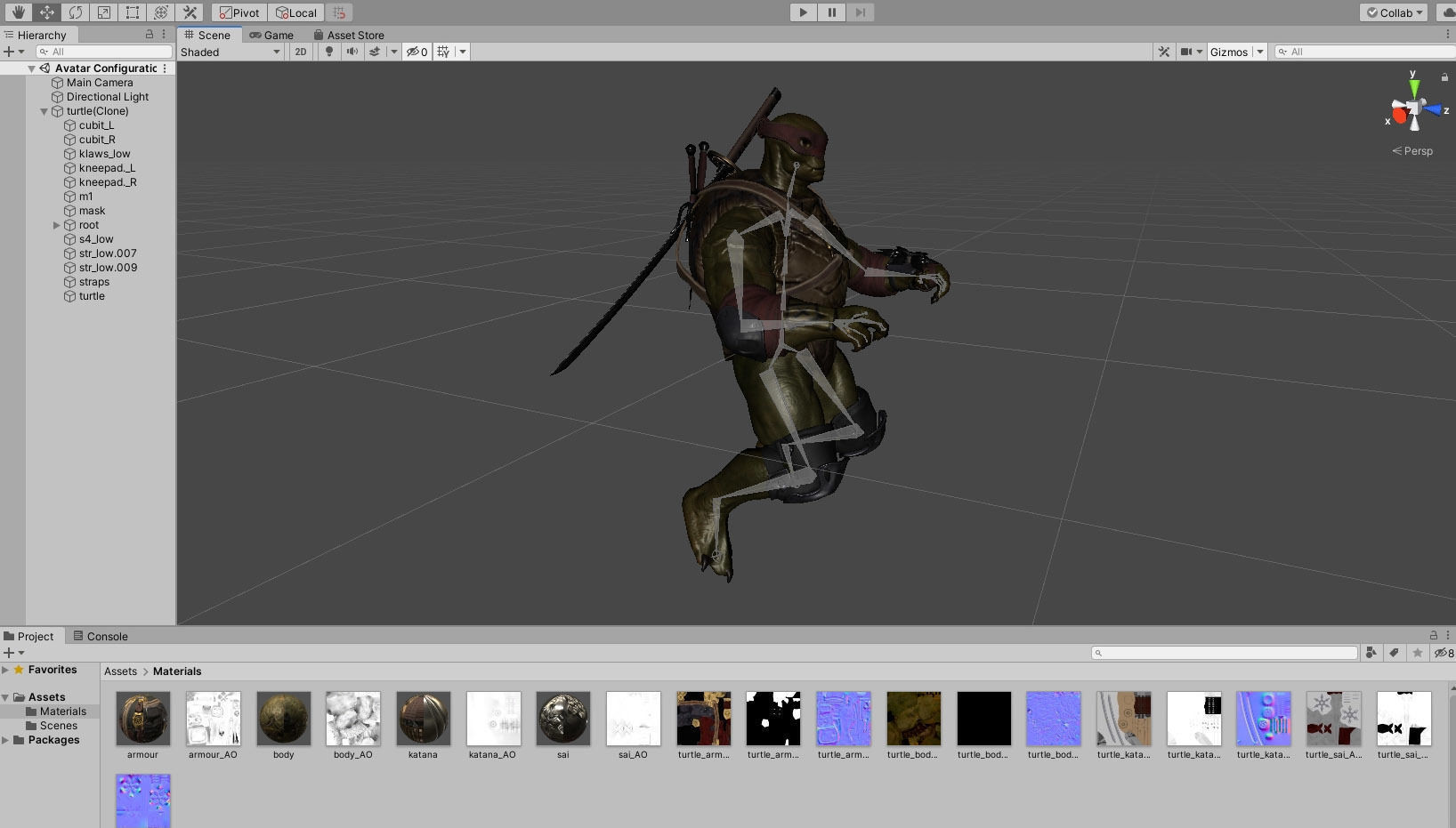 ninja turtle Low-poly 3D model_3