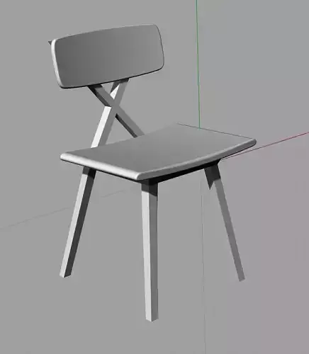 Dining Chair - Mid-century style made with Rubberwood and MDF