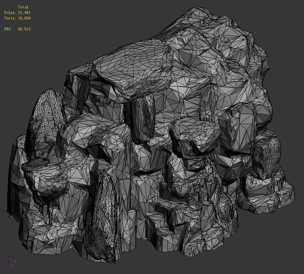 Mountain - Rock 035 3D model_5