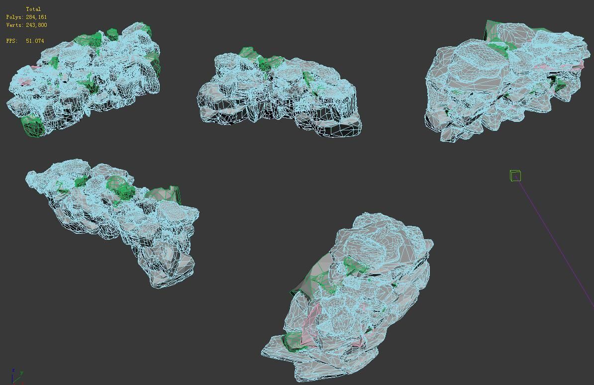 Mountain - Rock 037 3D model_8