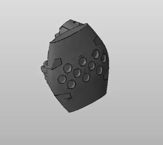 CHIBI-TECH SD - SHIELD TYPE-A ARM      3D print model