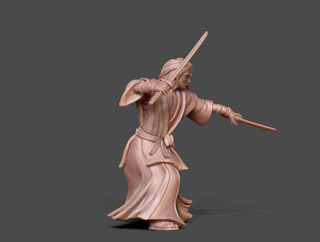 Ronin Gosai V2 - 35 mm scale 3D print model_2