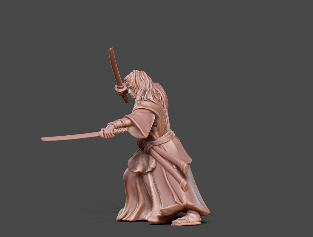 Ronin Gosai V2 - 35 mm scale 3D print model_5
