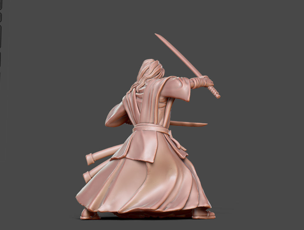 Ronin Gosai V2 - 35 mm scale 3D print model_3