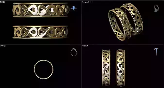 woma nengagement ring castable 3D print model