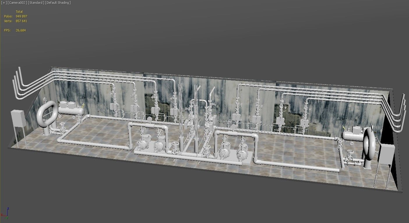 Fire-fighting pumping station 3D model_10