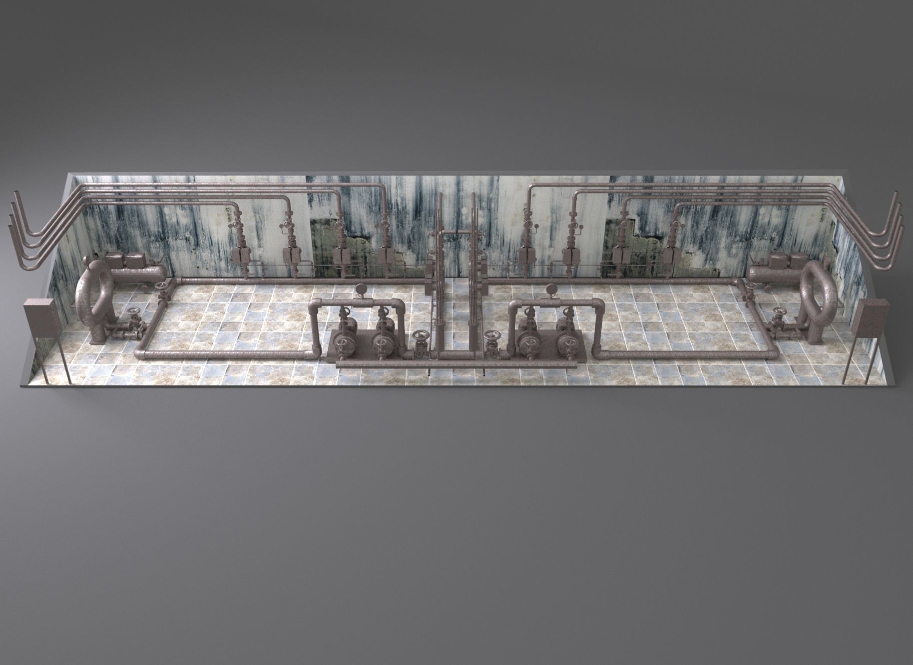 Fire-fighting pumping station 3D model_7