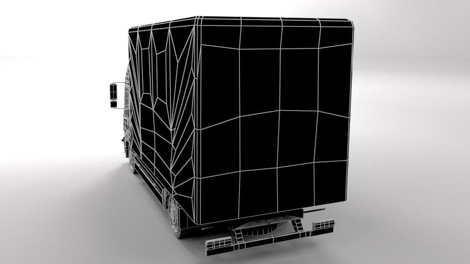 MERCEDES ATEGO 2015 LOWPOLY Low-poly 3D model_3