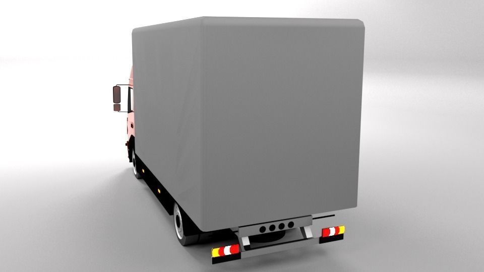 MERCEDES ATEGO 2015 LOWPOLY Low-poly 3D model_2