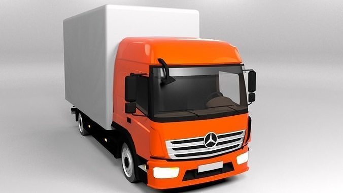 MERCEDES ATEGO 2015 LOWPOLY Low-poly 3D model