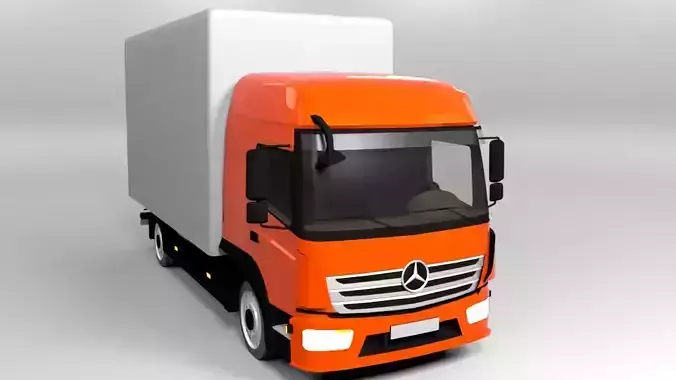 MERCEDES ATEGO 2015 LOWPOLY Low-poly 3D model