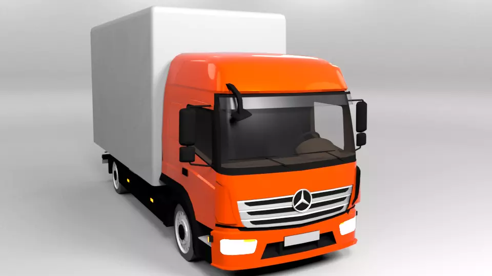 MERCEDES ATEGO 2015 LOWPOLY Low-poly 3D model_0