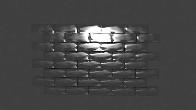 Brick Wall 3D model