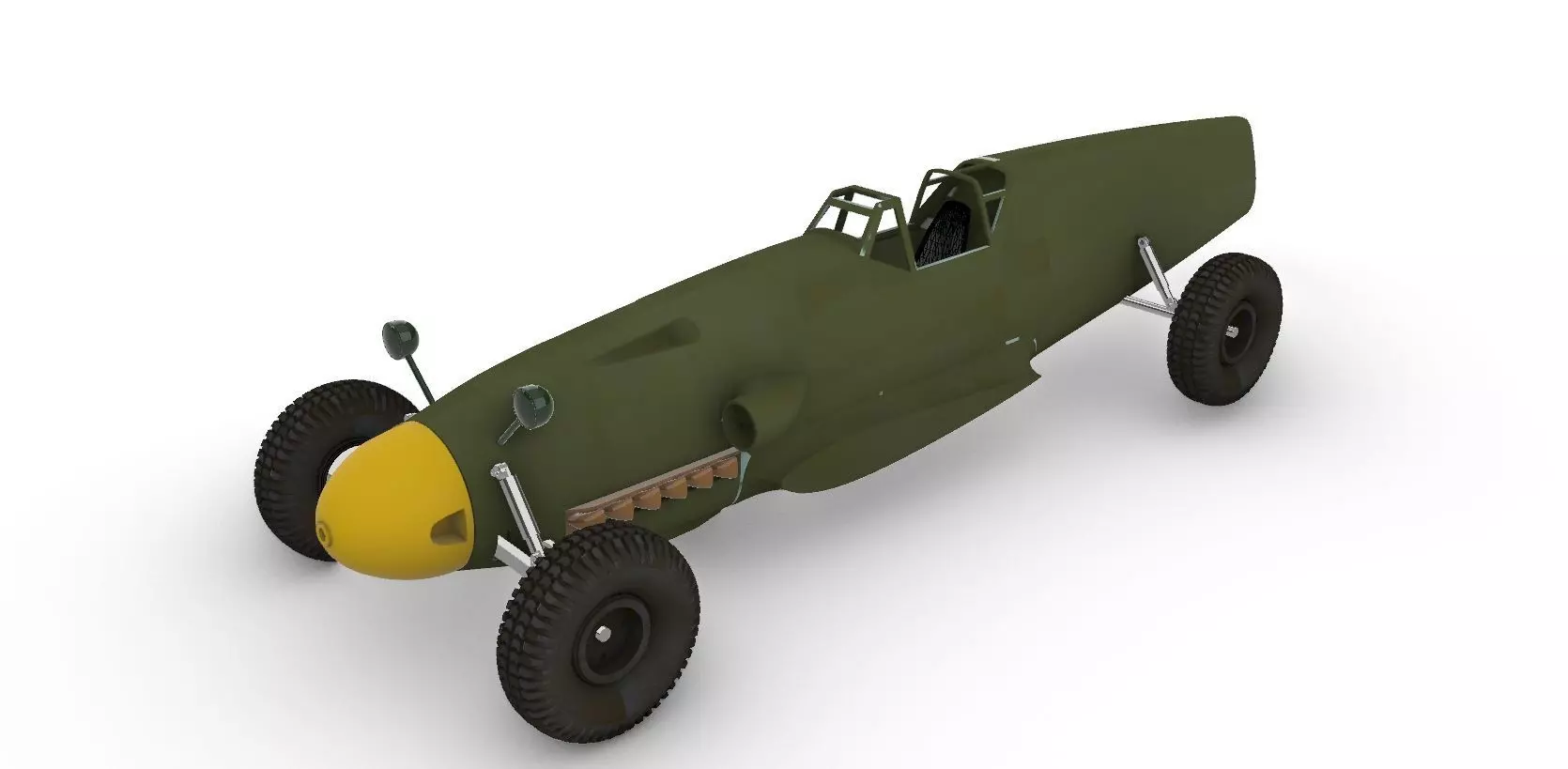 Bf-109-car wwii racing car 3D print model
