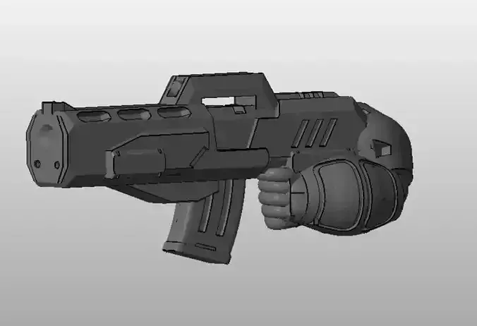 CHIBI-TECH SD - PYTHON MK-VII ARM 3D print model