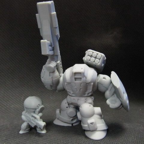 CHIBI-TECH SD - PYTHON MK-VII ARM 3D print model_4
