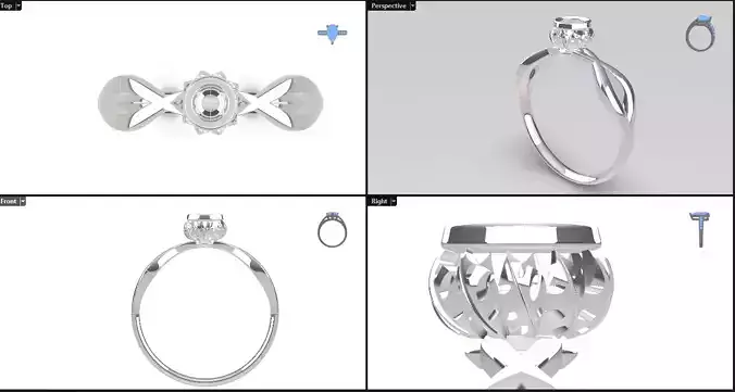 8mm infinity woman ring 