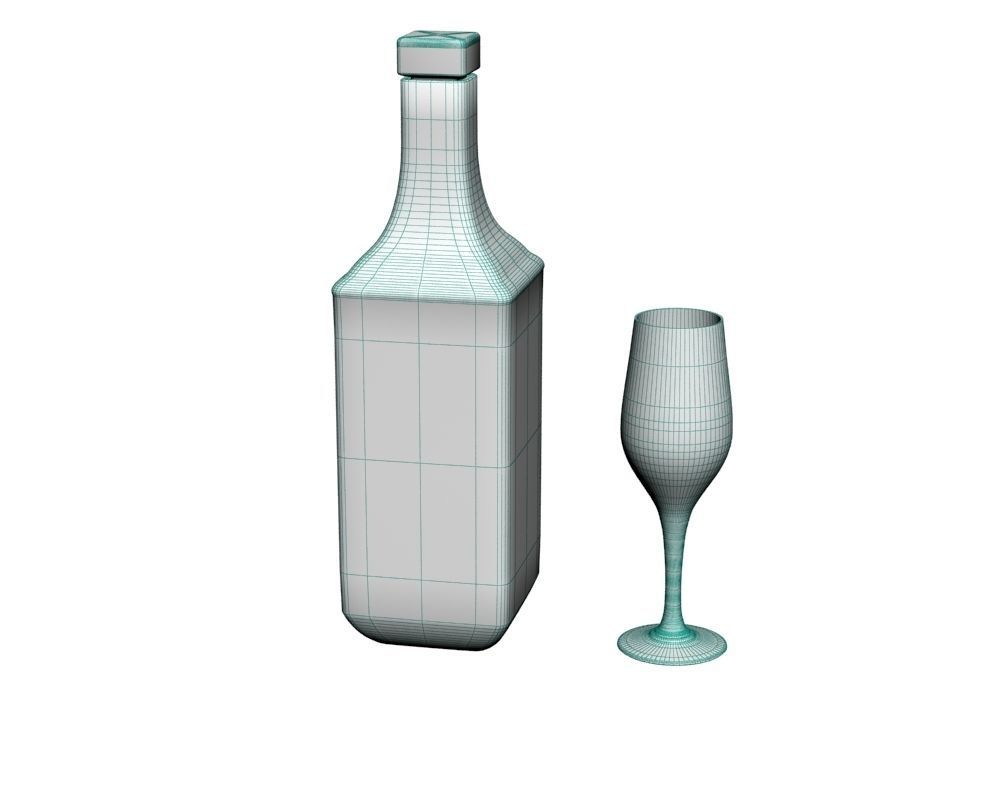 Decanter 01 3D model_16