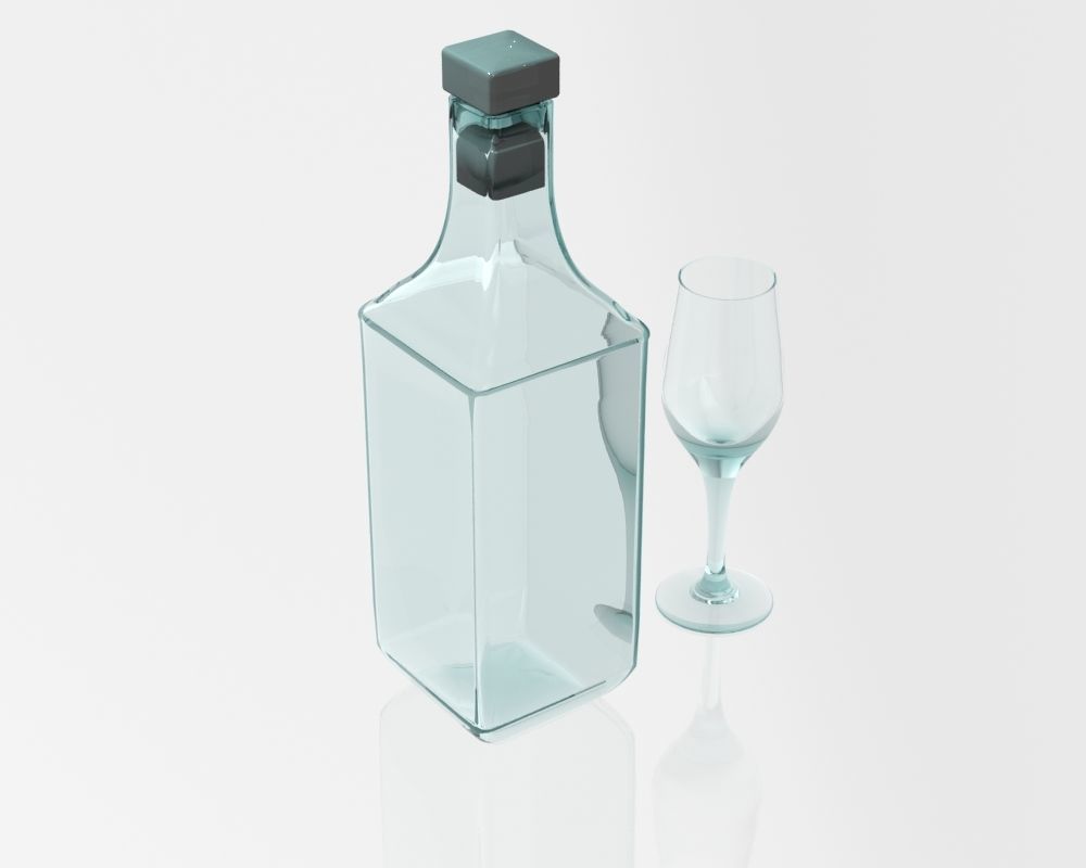 Decanter 01 3D model_12