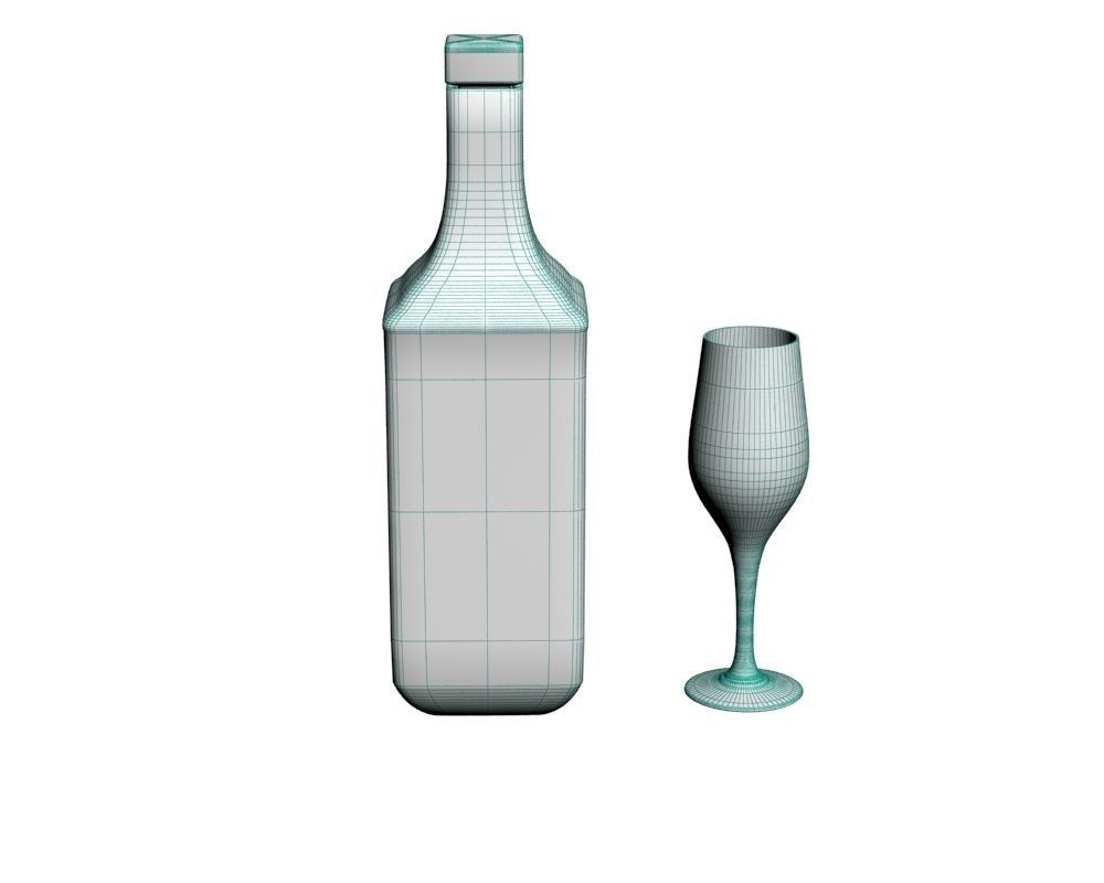 Decanter 01 3D model_14
