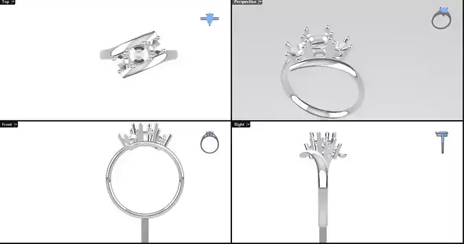 3 stone engagement ring 