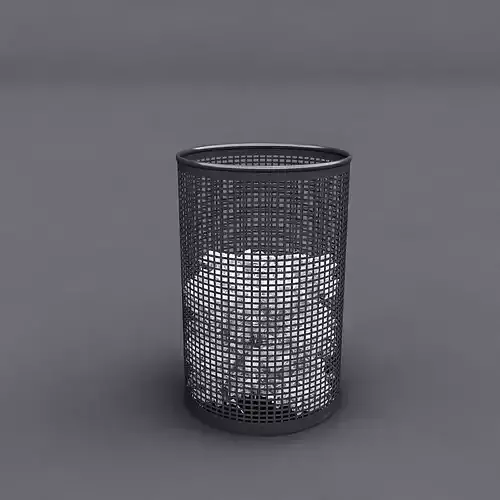 3D Trash Model can