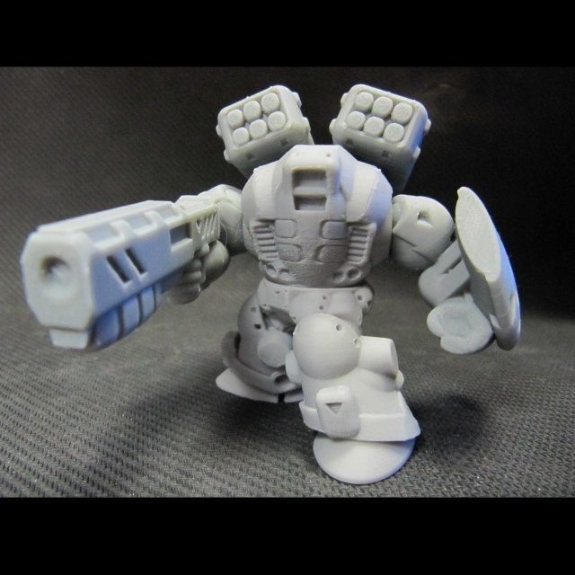 CHIBI-TECH SD - RAMPAGE ARM        3D print model_5