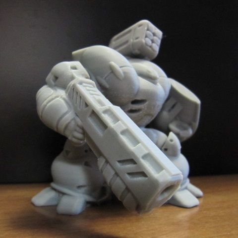 CHIBI-TECH SD - RAMPAGE ARM        3D print model_3