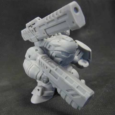 CHIBI-TECH SD - RAMPAGE ARM        3D print model_17