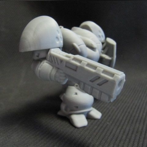 CHIBI-TECH SD - RAMPAGE ARM        3D print model_9