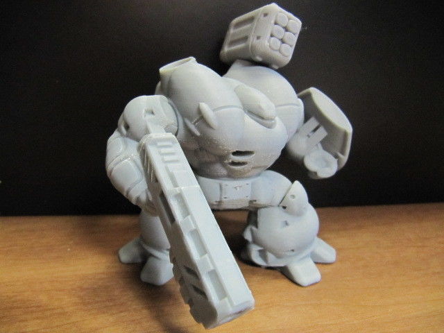 CHIBI-TECH SD - RAMPAGE ARM        3D print model_12