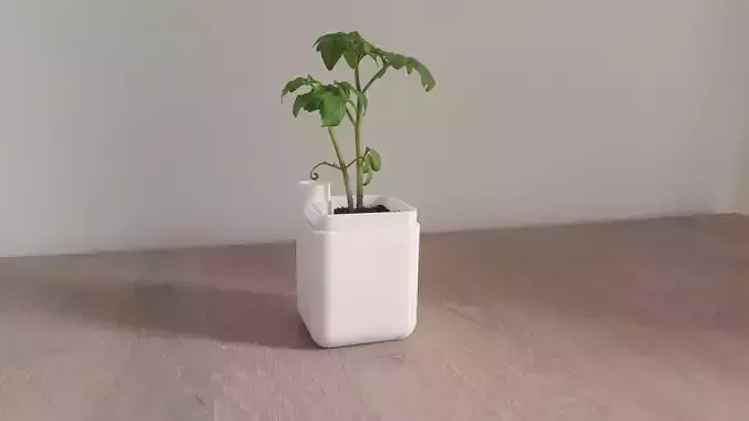 Self-watering planter small