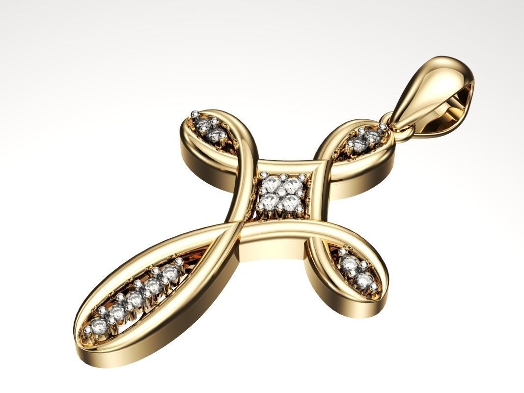 Cross tiffany N12 3D print model_1