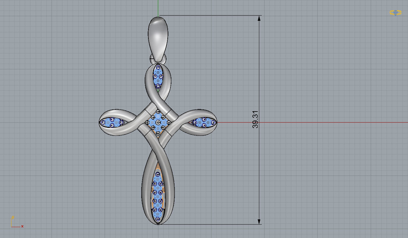 Cross tiffany N12 3D print model_5
