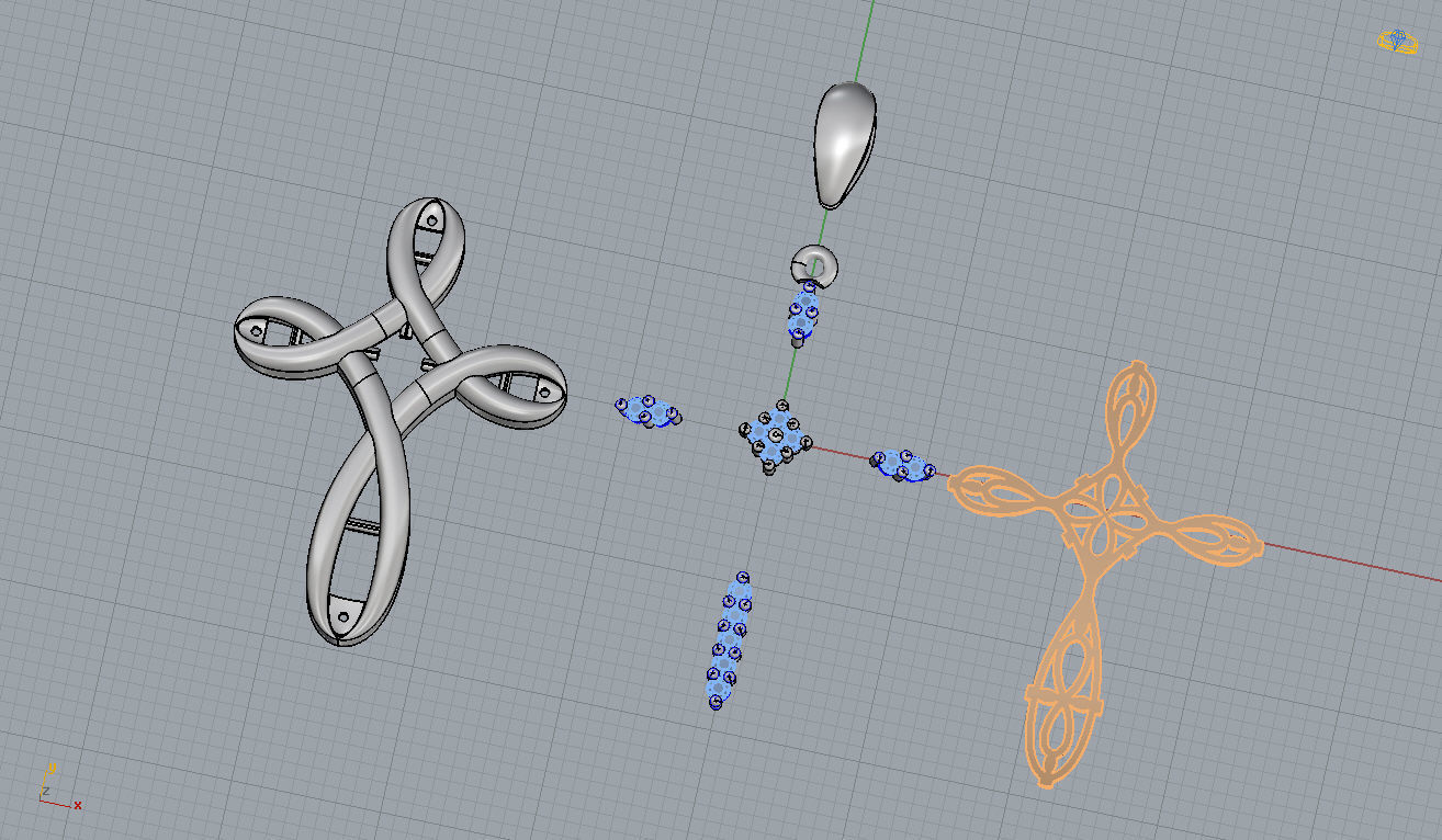 Cross tiffany N12 3D print model_4