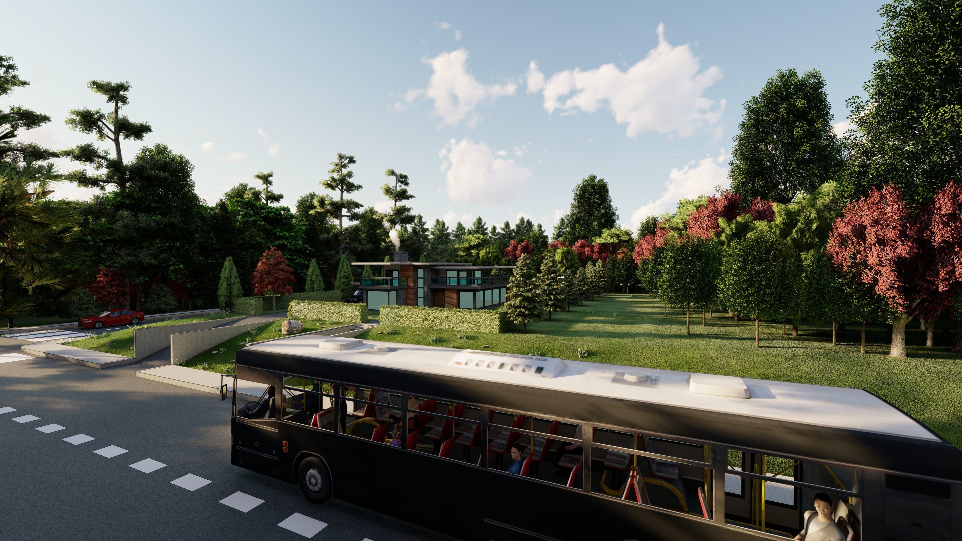 3D Villa With Garden 2 3D model_20