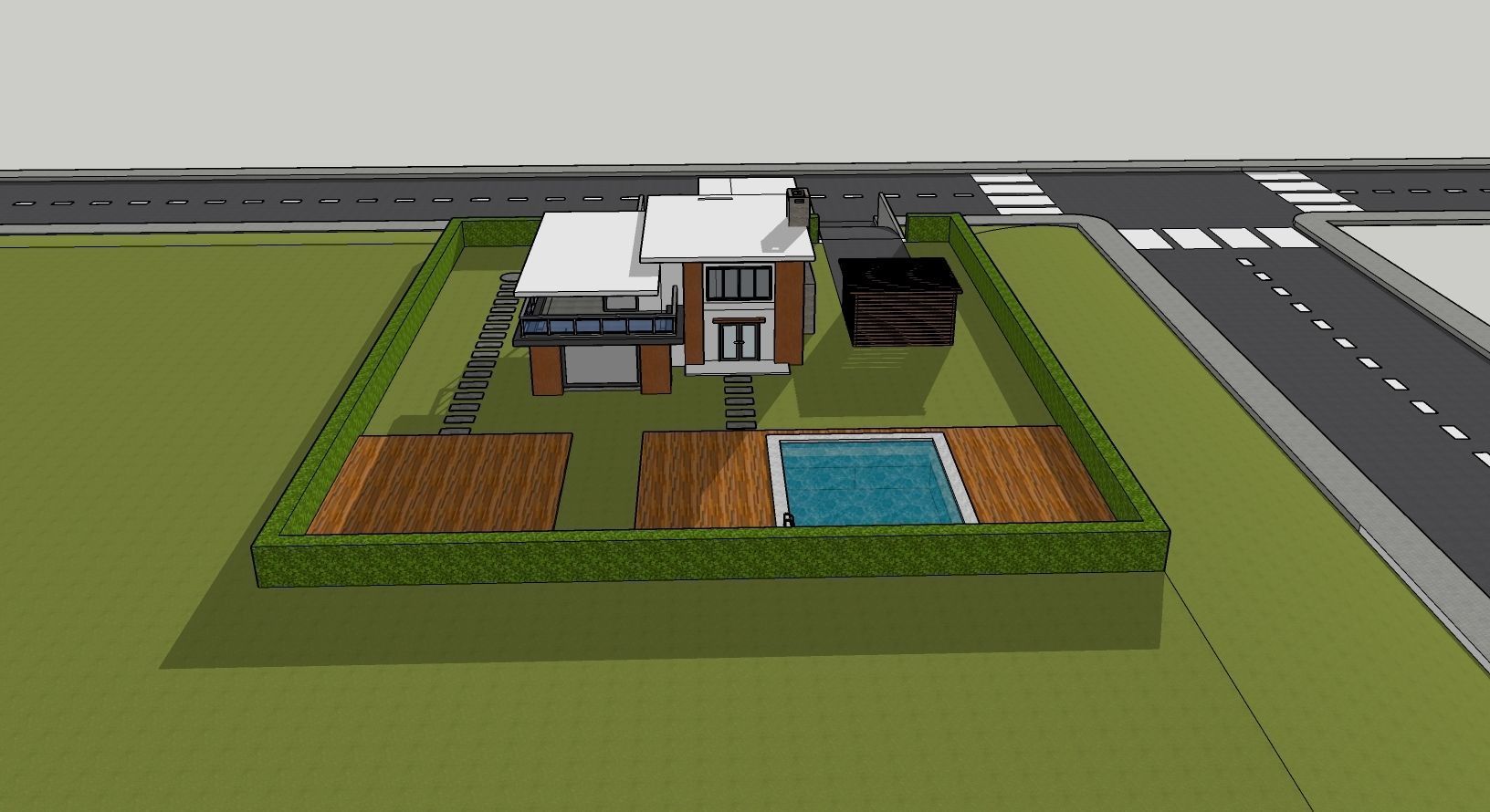 3D Villa With Garden 2 3D model_31