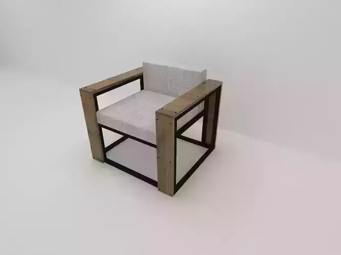 Chair made of square tubes Free 3D model