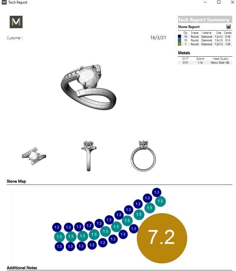 3 ways stony ring 3D print model_3