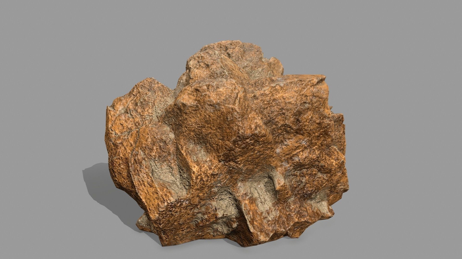Rock Set Low-poly 3D model_7