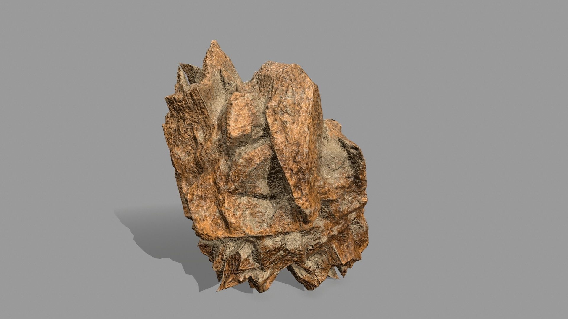 Rock Set Low-poly 3D model_11