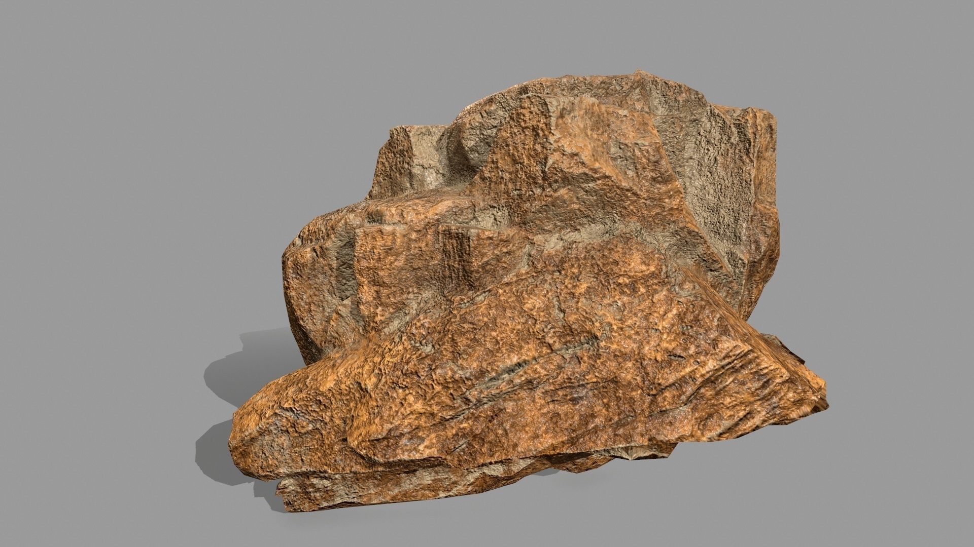 Rock Set Low-poly 3D model_2