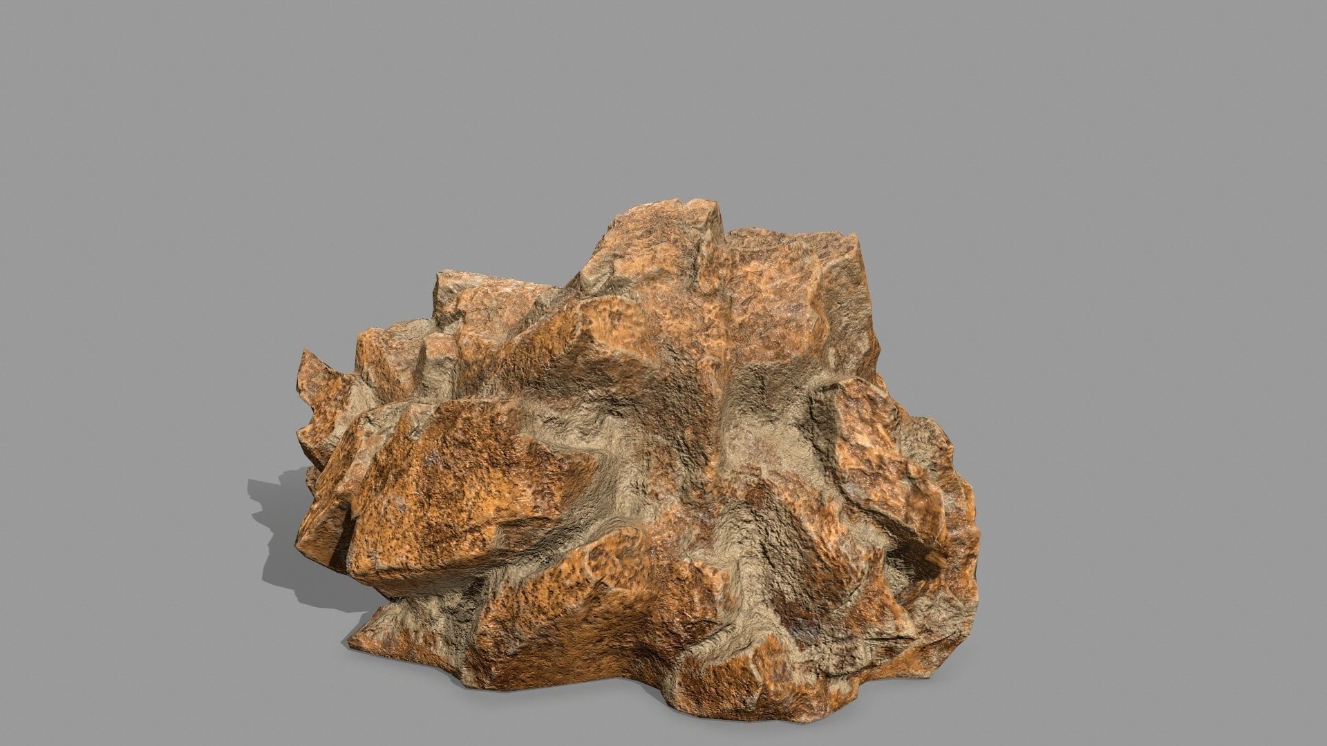Rock Set Low-poly 3D model_8